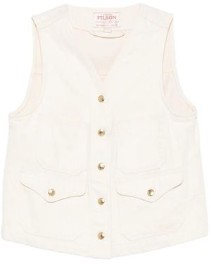 Filson Button-Up Waistcoat - White