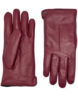 Dents Maria Button Touchscreen Gloves - Purple