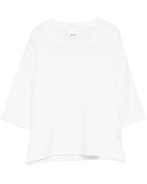 Allude Haut À Manches Courtes - White
