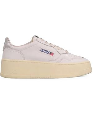 Autry Medalist Platform Sneakers - Pink