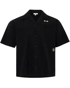 JW Anderson エンブロイダリー ショートスリーブシャツ - ブラック