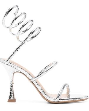 Lola Cruz 105Mm Greta Sandals - White