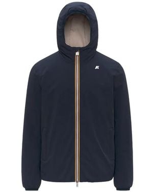 K-Way Jack St Reversible Hooded Jacket - Blue