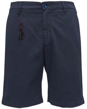 Marco Pescarolo Shorts Mit Knopfverschluss - Blau