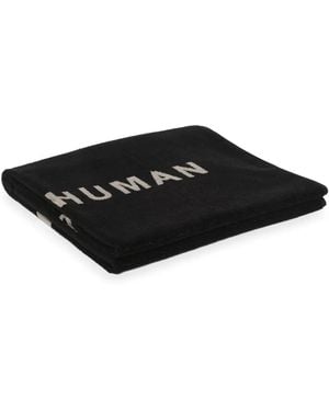 Rick Owens Serviette De Plage À Texte Imprimé - Noir