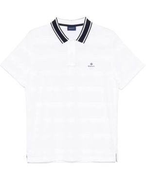 GANT Polo a rayas - Blanco