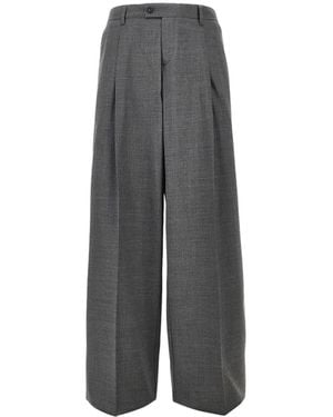 MARSĒM Pleated Wide-Leg Pants - Gray