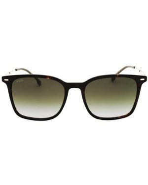 BOSS Tortoiseshell-Effect Rectangle-Frame Sunglasses - Brown