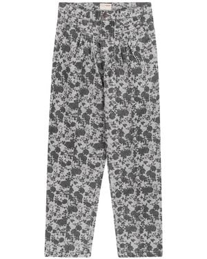 Favorite People Golden Hour Floral-Print Trousers - Grey