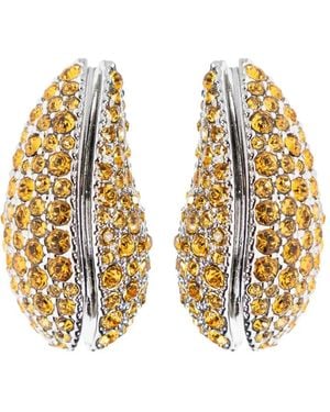 Tory Burch Oorbellen Verfraaid Met Kristallen - Metallic