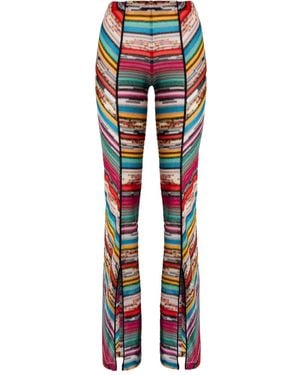 Missoni Striped Trousers - Red
