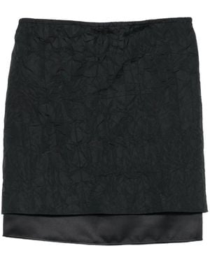 Peter Do Textured-Panelled Mini Skirt - Black