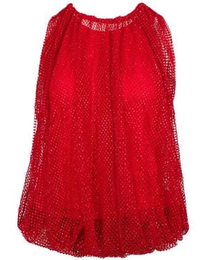 Sportmax Round-Neck Blouse - Red