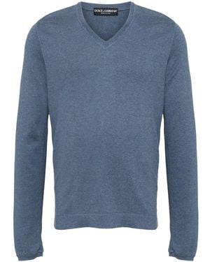 Dolce & Gabbana Cotton Jumper - Blue