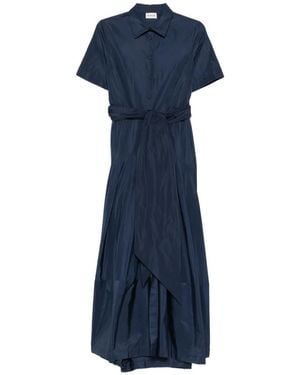 P.A.R.O.S.H. Maxikleid Mit Schnürung - Blau