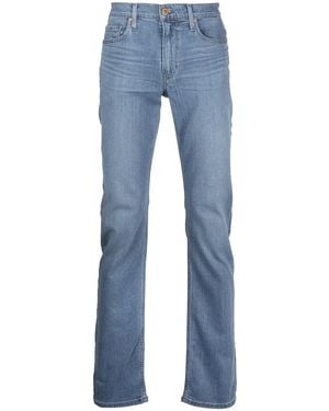 PAIGE Normandie Canos Straight-Leg Jeans - Blue