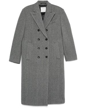 Sportmax Herringbone Coat - Grey