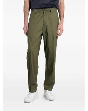 Low Brand Elasticated-Waistband Flap-Pocket Trousers - Green