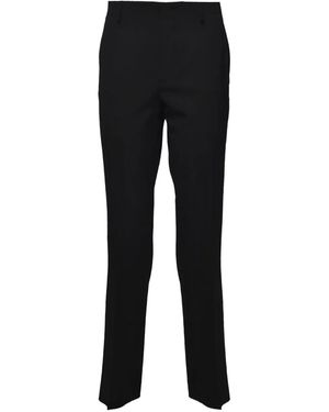 Tagliatore Belt-Loops Trousers - Black