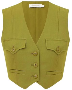Zimmermann Gilet Con Tasche - Verde