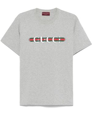 Gucci ロゴ Tシャツ - グレー
