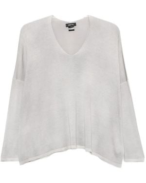 Avant Toi V-Neck Jumper - White