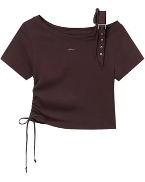 Musium Div. T-Shirt À Détail Noué - Red