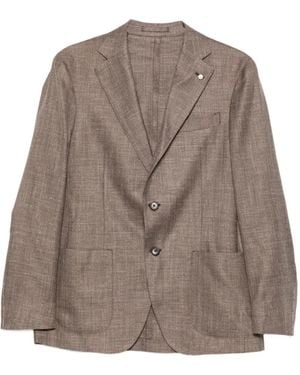L.B.M. 1911 Single-Breasted Notched-Lapel Jacket - Brown
