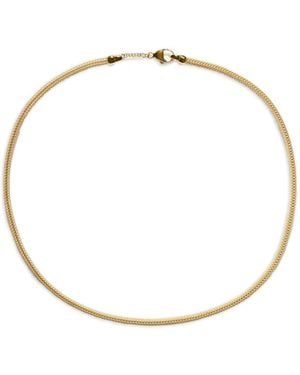 Azlee Divine Woven Chain Necklace - Metallic