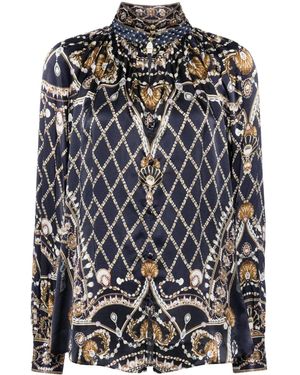 CAMILLA Camicia Con Stampa - Nero