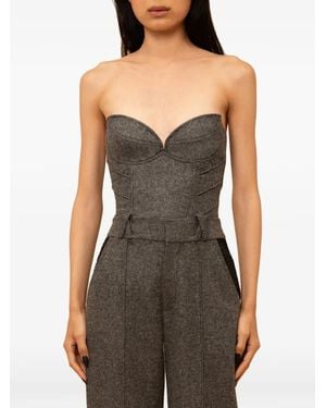 Contessa Mills Aconitum Strapless Corset - Black