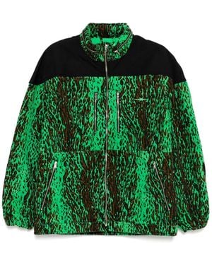 Stain Shade Jacke mit Leoparden-Print - Grün