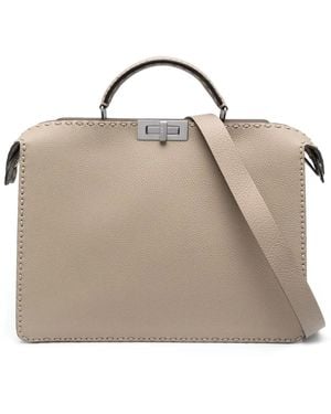Fendi Sac Cabas Peekaboo Iseeu Médium - Neutre