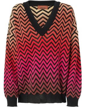 Missoni シェブロン セーター - レッド