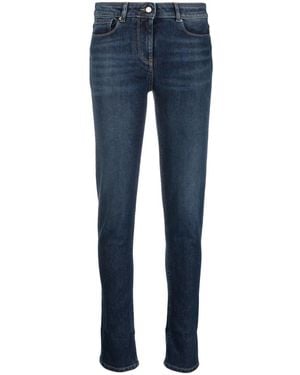 Fabiana Filippi Mid-Rise Slim-Cut Jeans - Blue