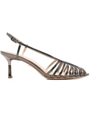 Lola Cruz Diana Strappy Leather Sandals - White
