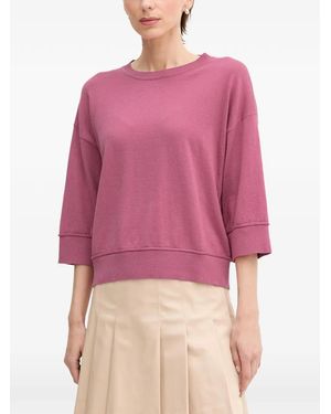 Benetton Gerippter Pullover - Pink