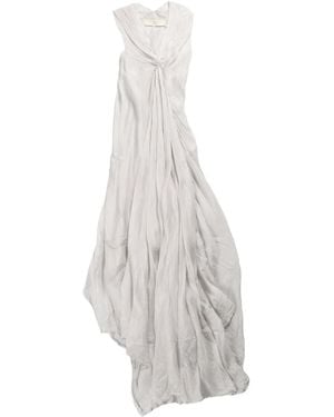 Marc Le Bihan Draped Sleeveless Maxi Dress - Weiß