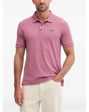 Helly Hansen Logo-Embroidered Piqué Polo Shirt - Pink