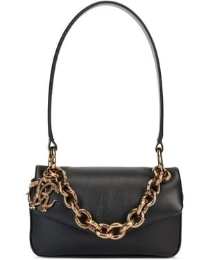 Roberto Cavalli Schoudertas Met Kettingbedel - Zwart