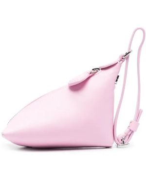 Courreges One Nano Logo-Print Wallet - Pink