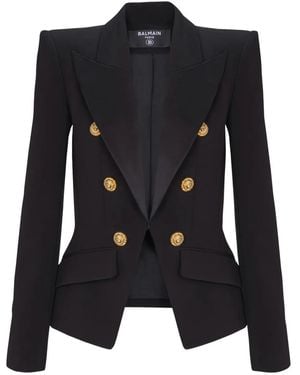 Balmain 6-Button Jacket - Black