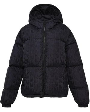 MSGM Hooded Puffer Jacket - Blue