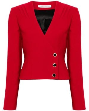 Alessandra Rich Single Breasted Blazer - Rot