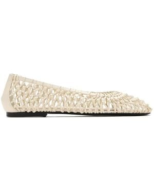 St. Agni Woven Ballet Flats - White