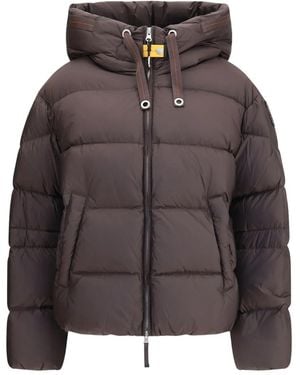 Parajumpers Hooded Quilted Down Jacket - Brown