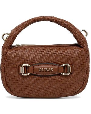 Guess Borsa A Tracolla Francy Mini - Marrone
