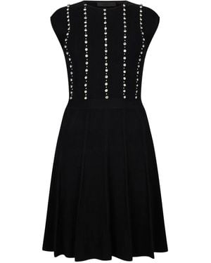 Liu Jo Embellishment Knit Mini Dress - Black