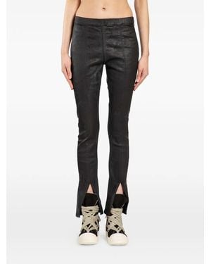 Rick Owens Slit Front Leggings - Black