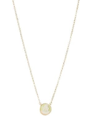 Cameo & Beyond Sweet Cherub Necklace - White